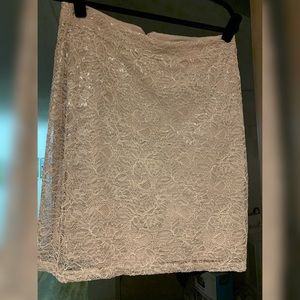 H&M stretch lace sparkle skirt large
